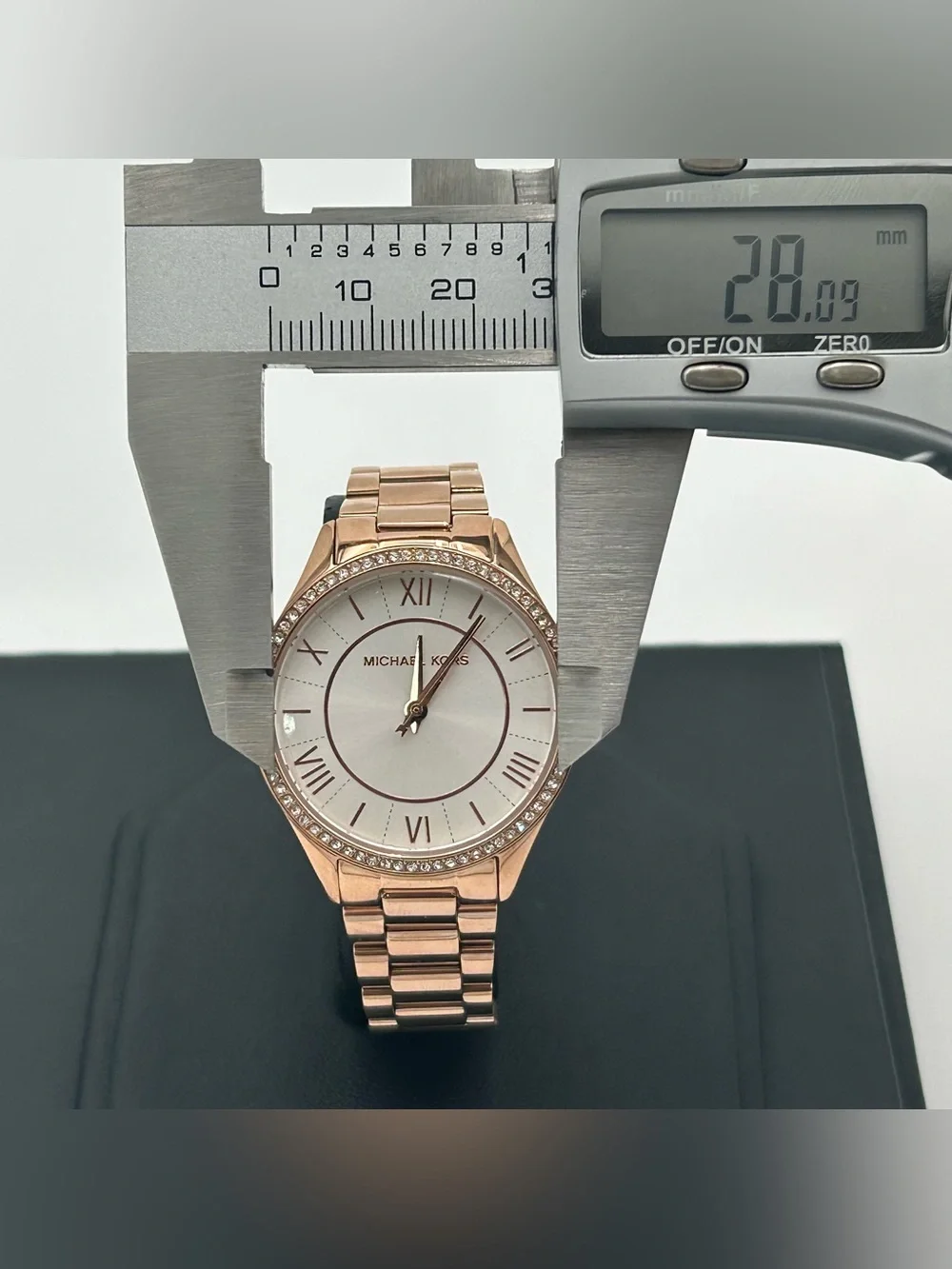 Michael Kors Rose Gold and White Crystal Accent Women's Watch